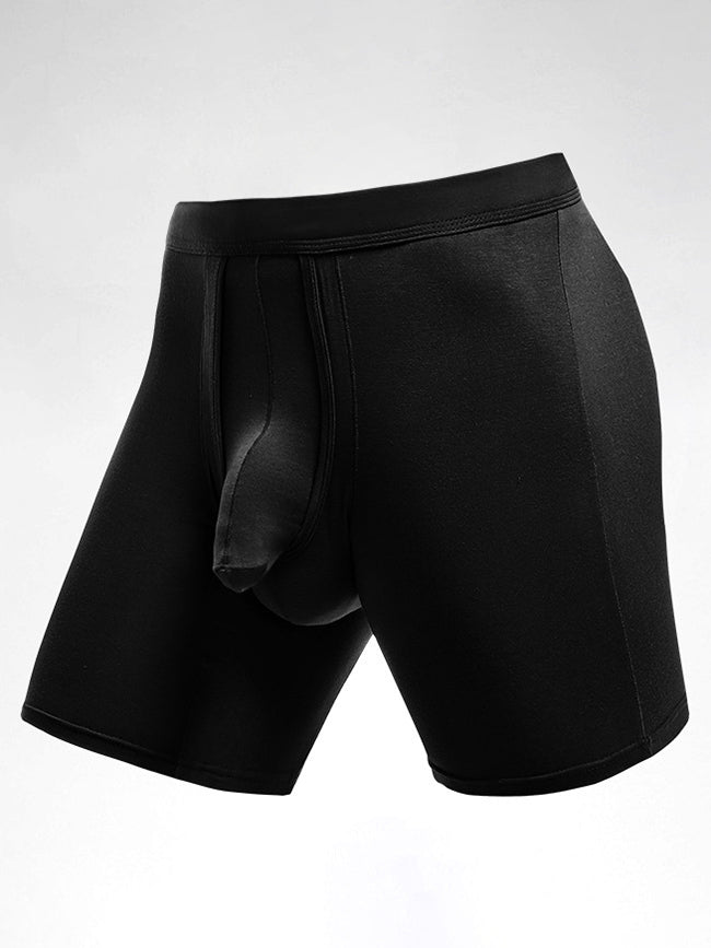 2 Pack Long Boxer Briefs with Separate Pouch | dmunderwear detail image 16