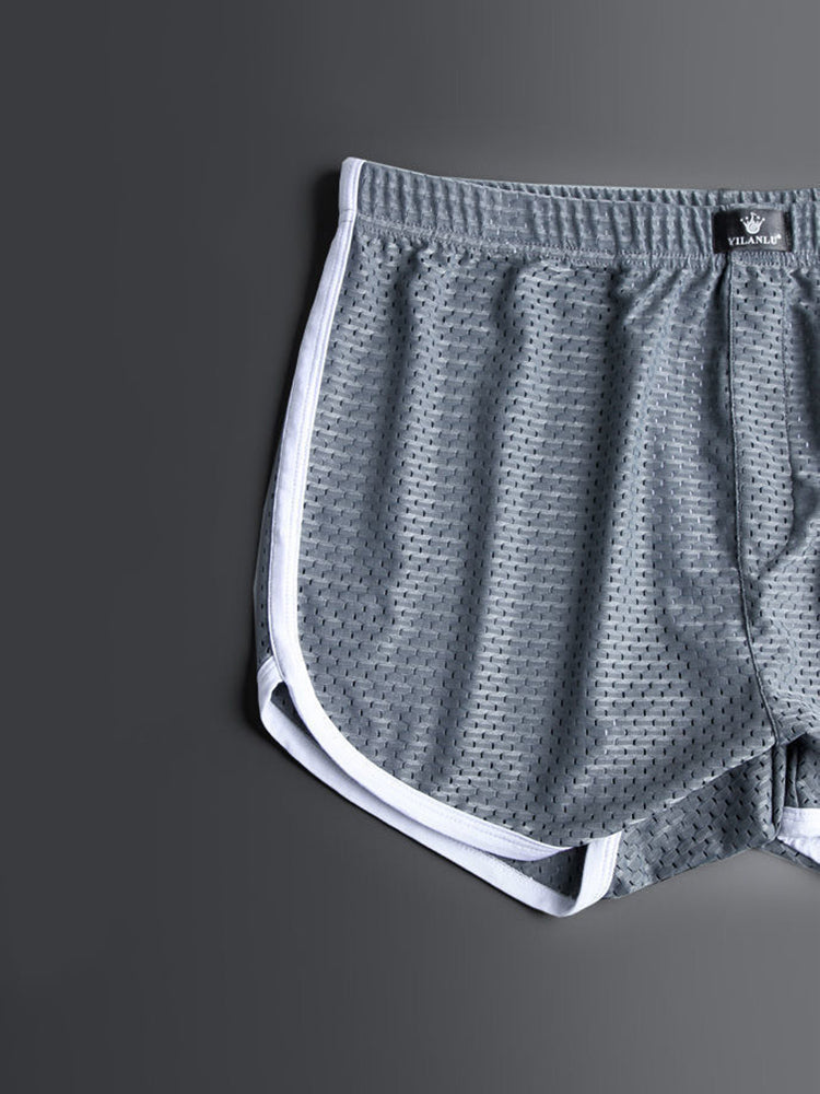 2 Pack Loose Home Underwear Breathable Mesh Shorts | dmunderwear detail image 10