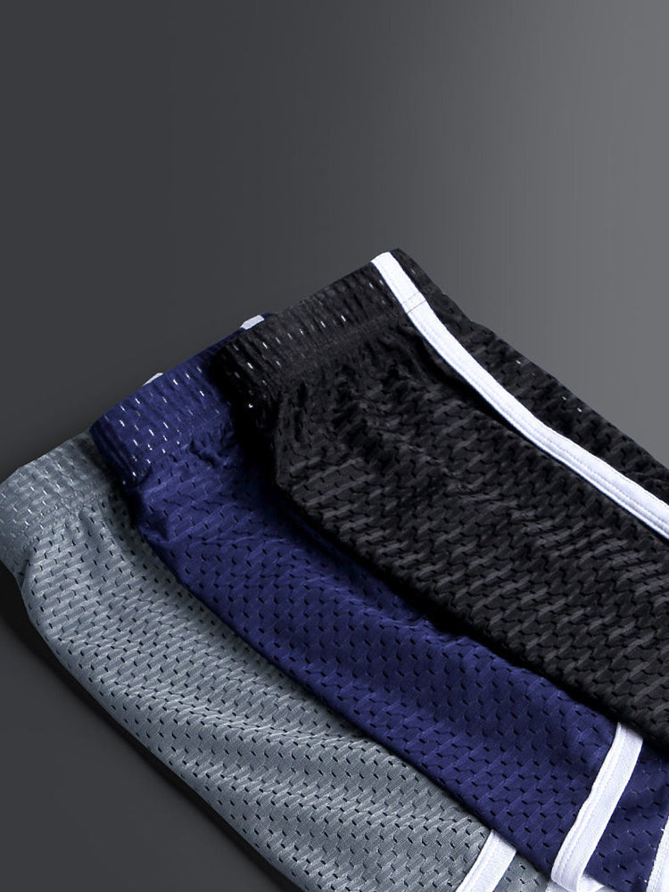 2 Pack Loose Home Underwear Breathable Mesh Shorts | dmunderwear detail image 11
