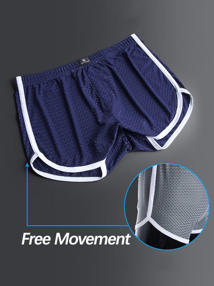 2 Pack Loose Home Underwear Breathable Mesh Shorts | dmunderwear detail image 2