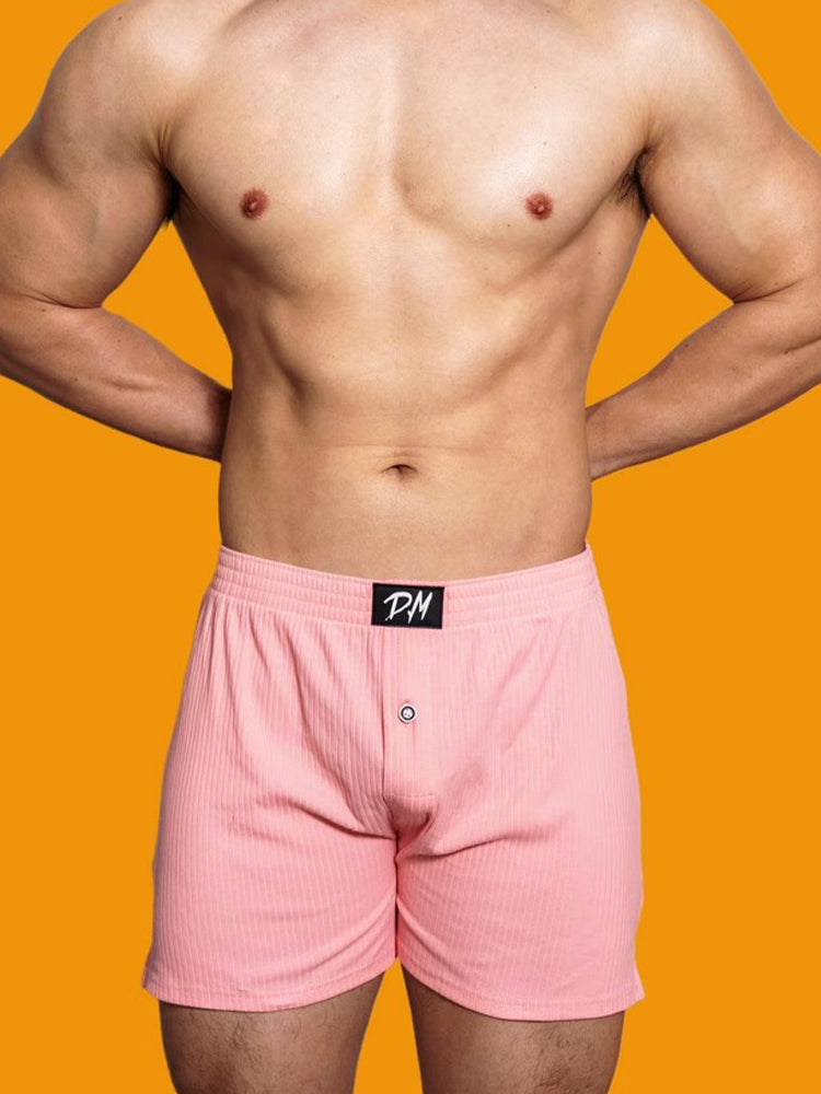 2 Pack Low-Rise Cotton Casual Solid Boxers | dmunderwear detail image 16