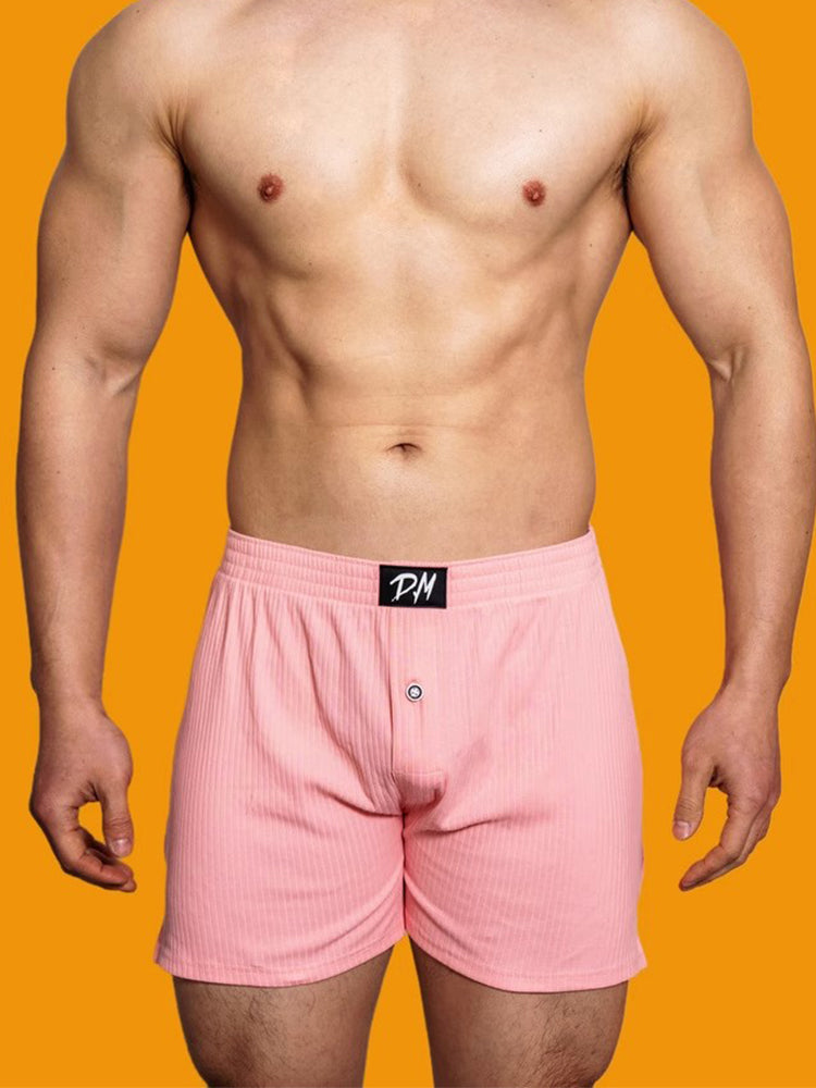 2 Pack Low-Rise Cotton Casual Solid Boxers | dmunderwear detail image 18