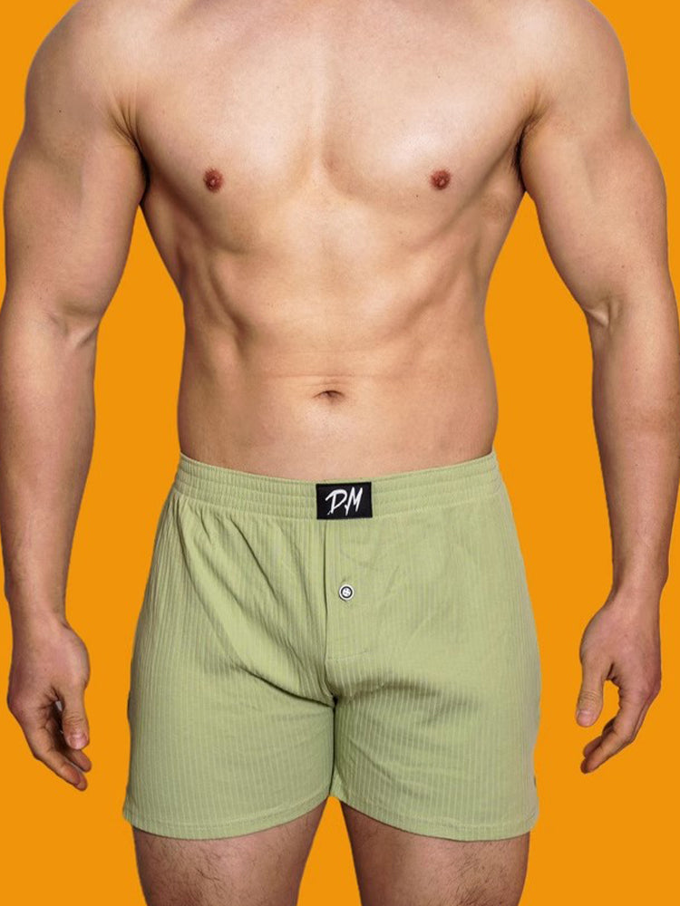 2 Pack Low-Rise Cotton Casual Solid Boxers | dmunderwear detail image 3