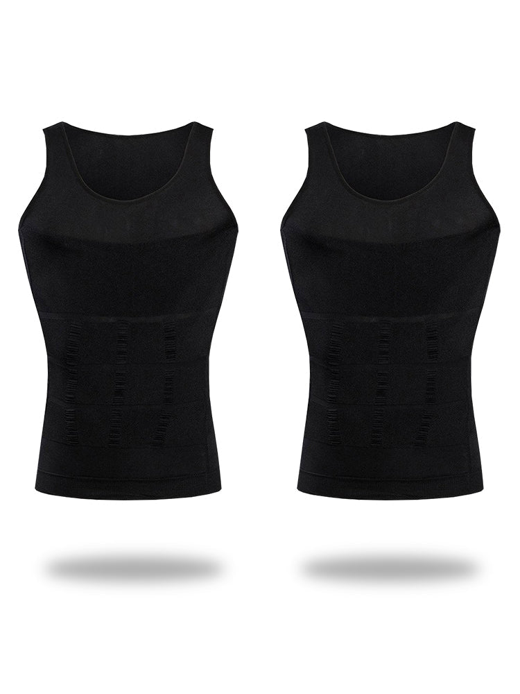2 Pack Men Body Slimming Tummy Shaper | dmunderwear detail image 14