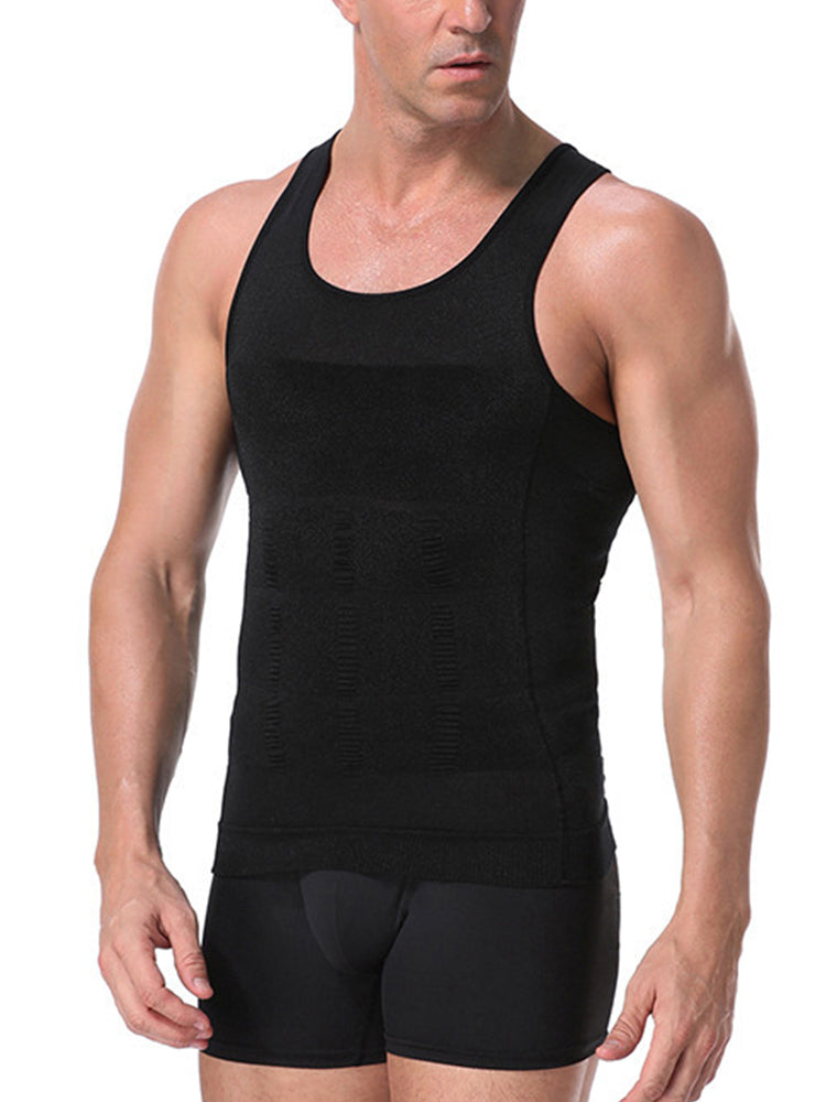 2 Pack Men Body Slimming Tummy Shaper | dmunderwear detail image 3