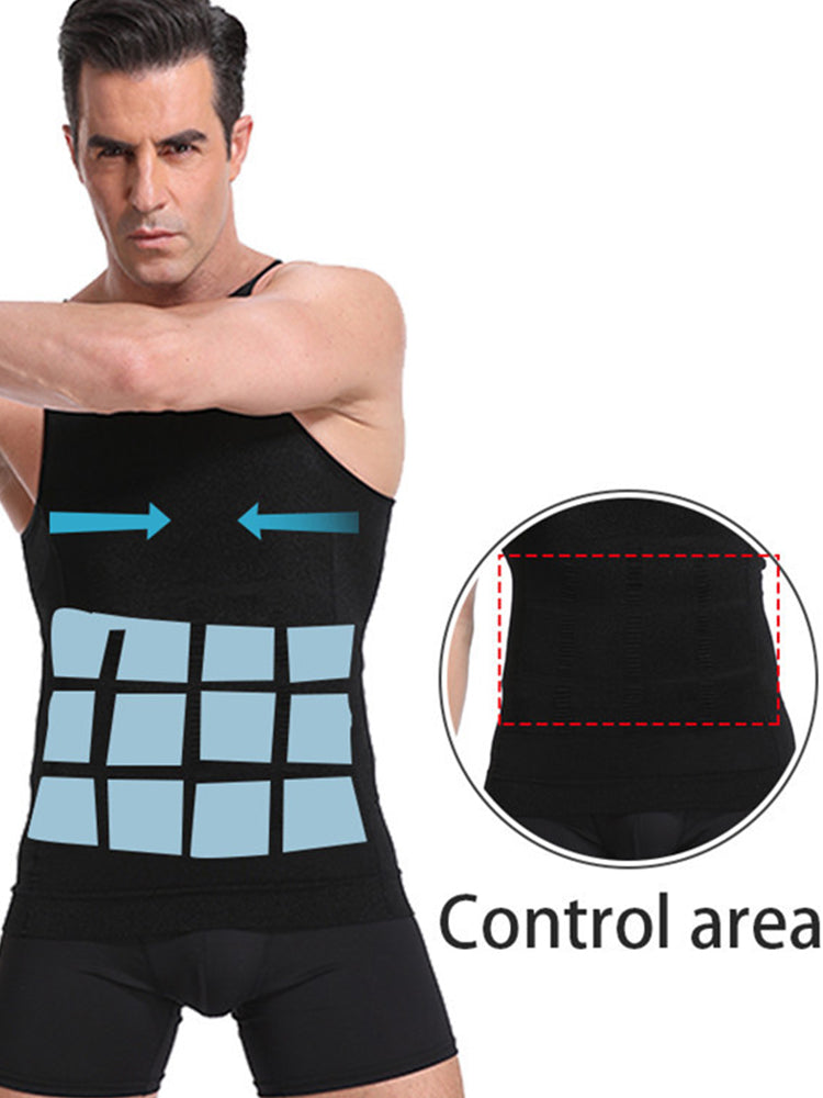 2 Pack Men Body Slimming Tummy Shaper | dmunderwear detail image 6