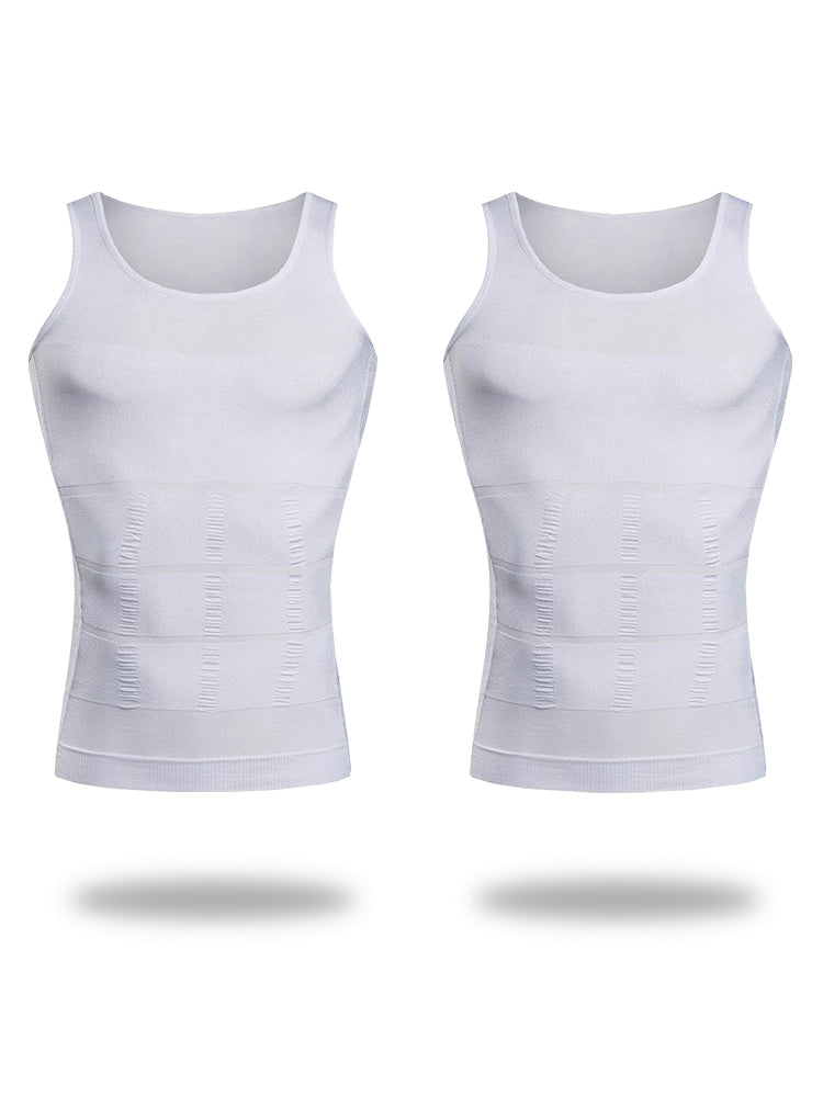 2 Pack Men Body Slimming Tummy Shaper | dmunderwear detail image 9