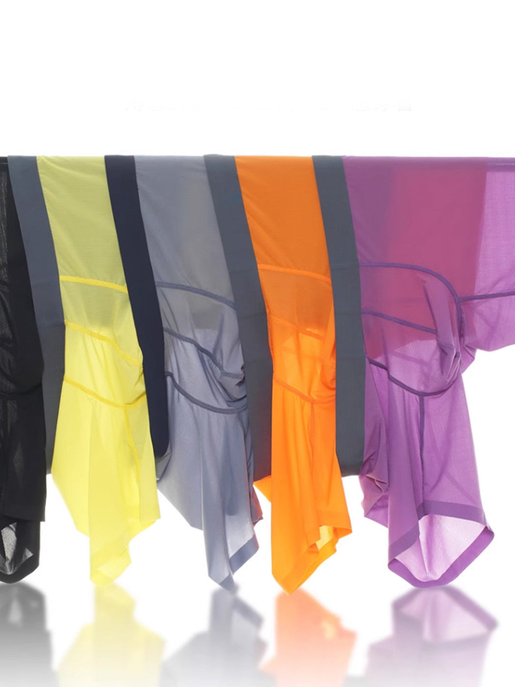 2 Pack Men's Breathable Athletic Mesh Boxer Briefs | dmunderwear detail image 4