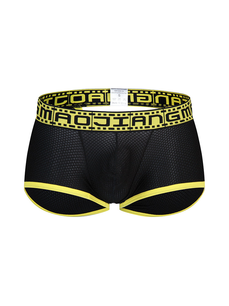 2 Pack Men's Breathable Large Pouch Mesh Fitness Trunks | dmunderwear detail image 11