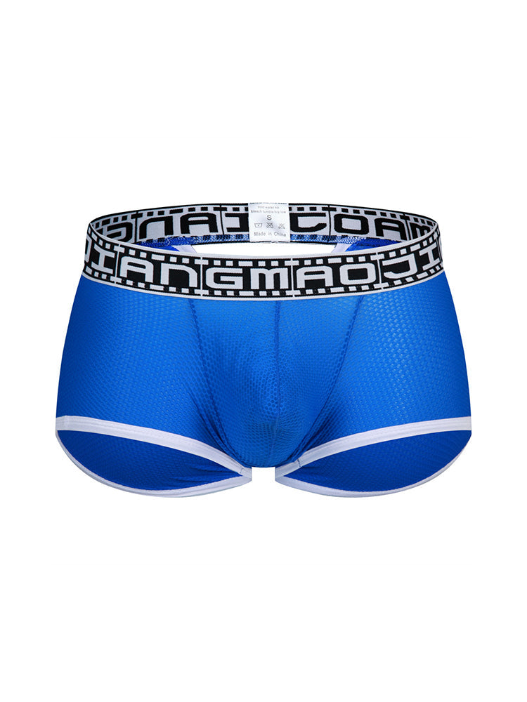 2 Pack Men's Breathable Large Pouch Mesh Fitness Trunks | dmunderwear detail image 13