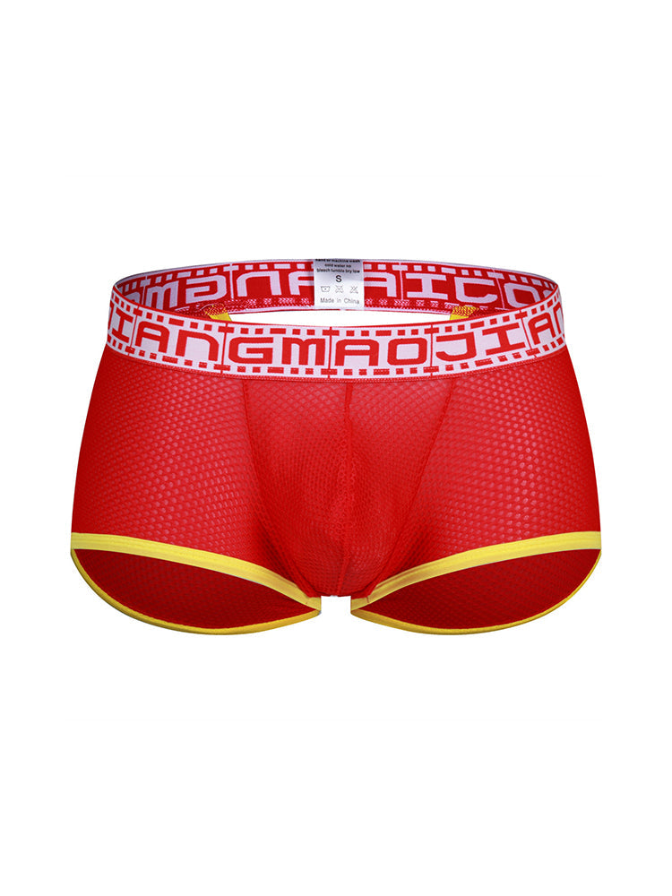 2 Pack Men's Breathable Large Pouch Mesh Fitness Trunks | dmunderwear detail image 9