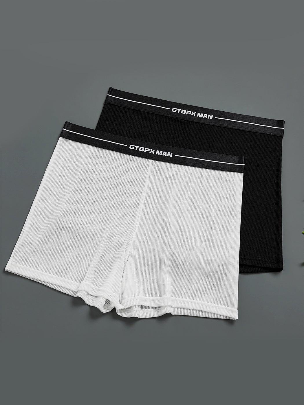 2 Pack Men's Breathable Mesh Boxer Shorts | dmunderwear detail image 5