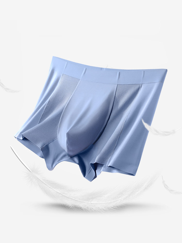 2 Pack Men's Breathable Seamless Modal Trunks | dmunderwear detail image 6