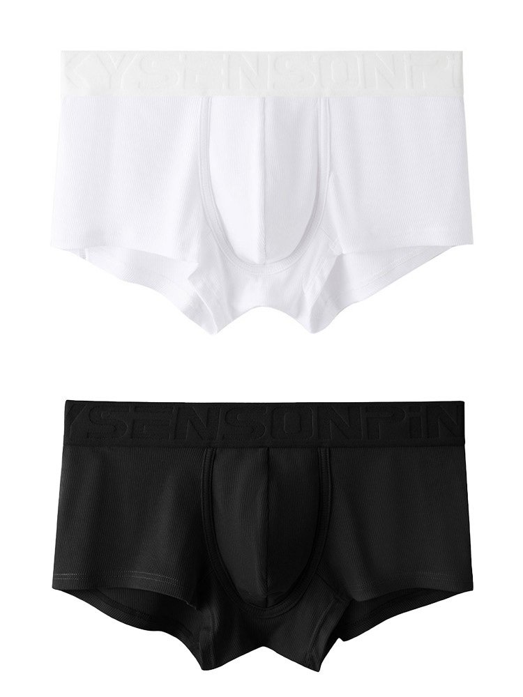 2 Pack Men's Breathable U Pouch Modal Trunks | dmunderwear detail image 2