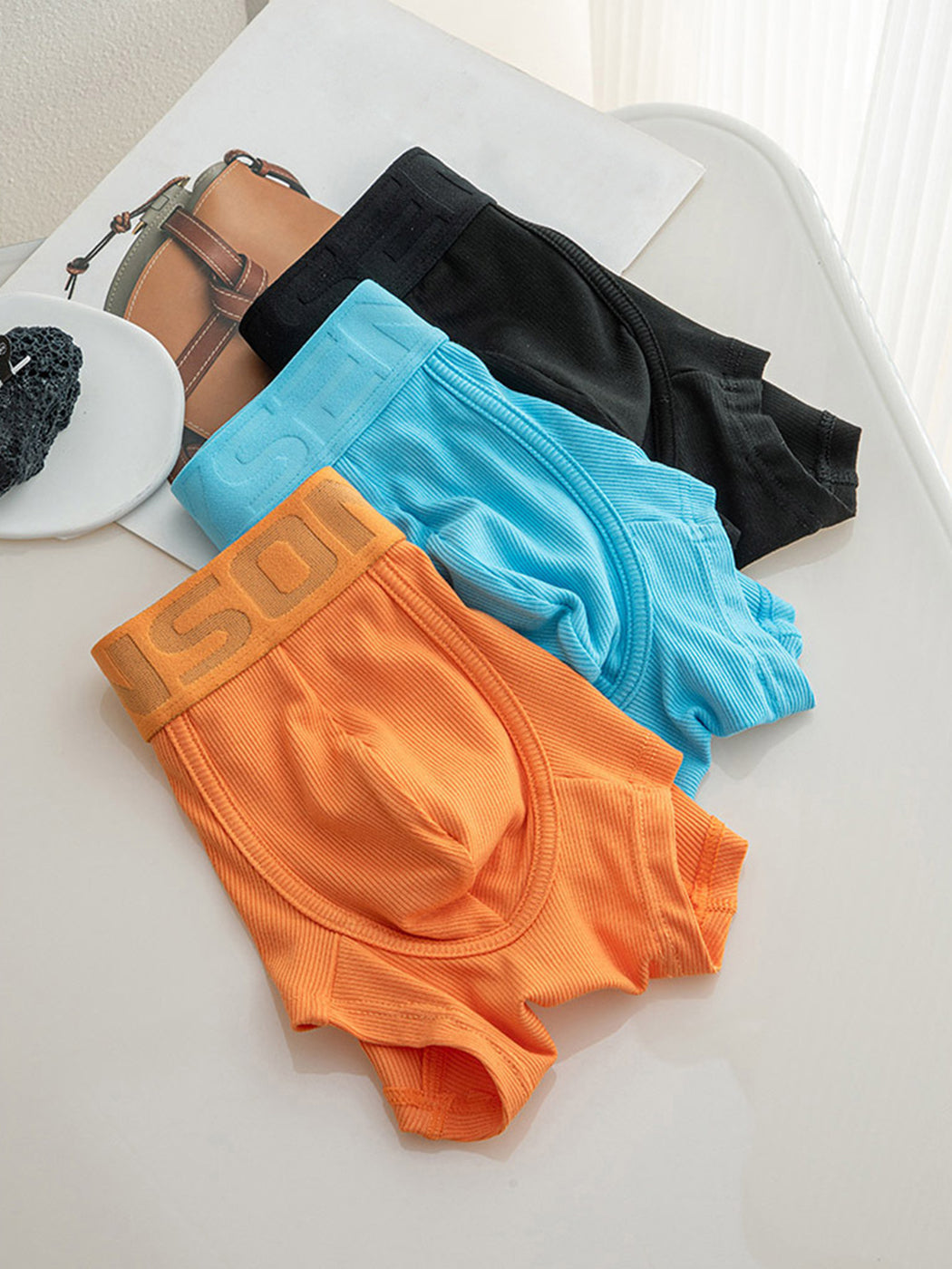 2 Pack Men's Breathable U Pouch Modal Trunks | dmunderwear detail image 7