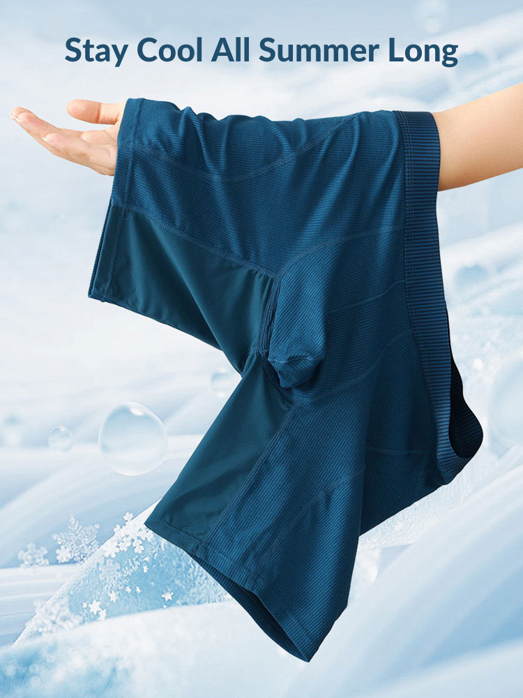 2 Pack Men's Casual Ice Silk Midway Briefs | dmunderwear detail image 12