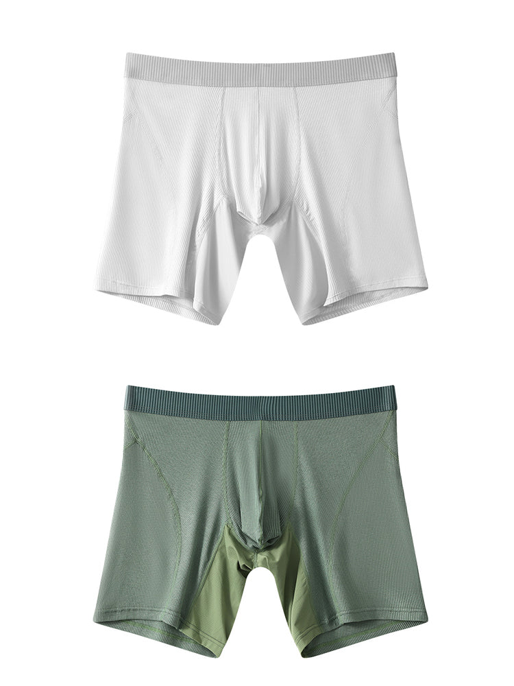 2 Pack Men's Casual Ice Silk Midway Briefs | dmunderwear detail image 20