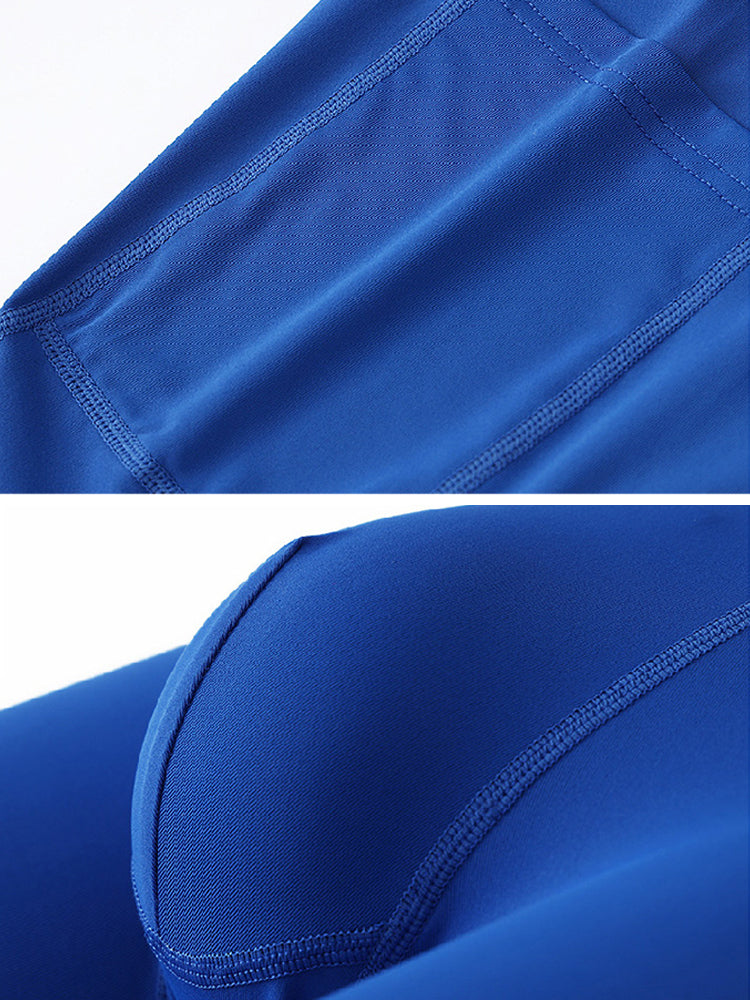 2 Pack Men's Compression Boxer Shorts with Side Pocket | dmunderwear detail image 4