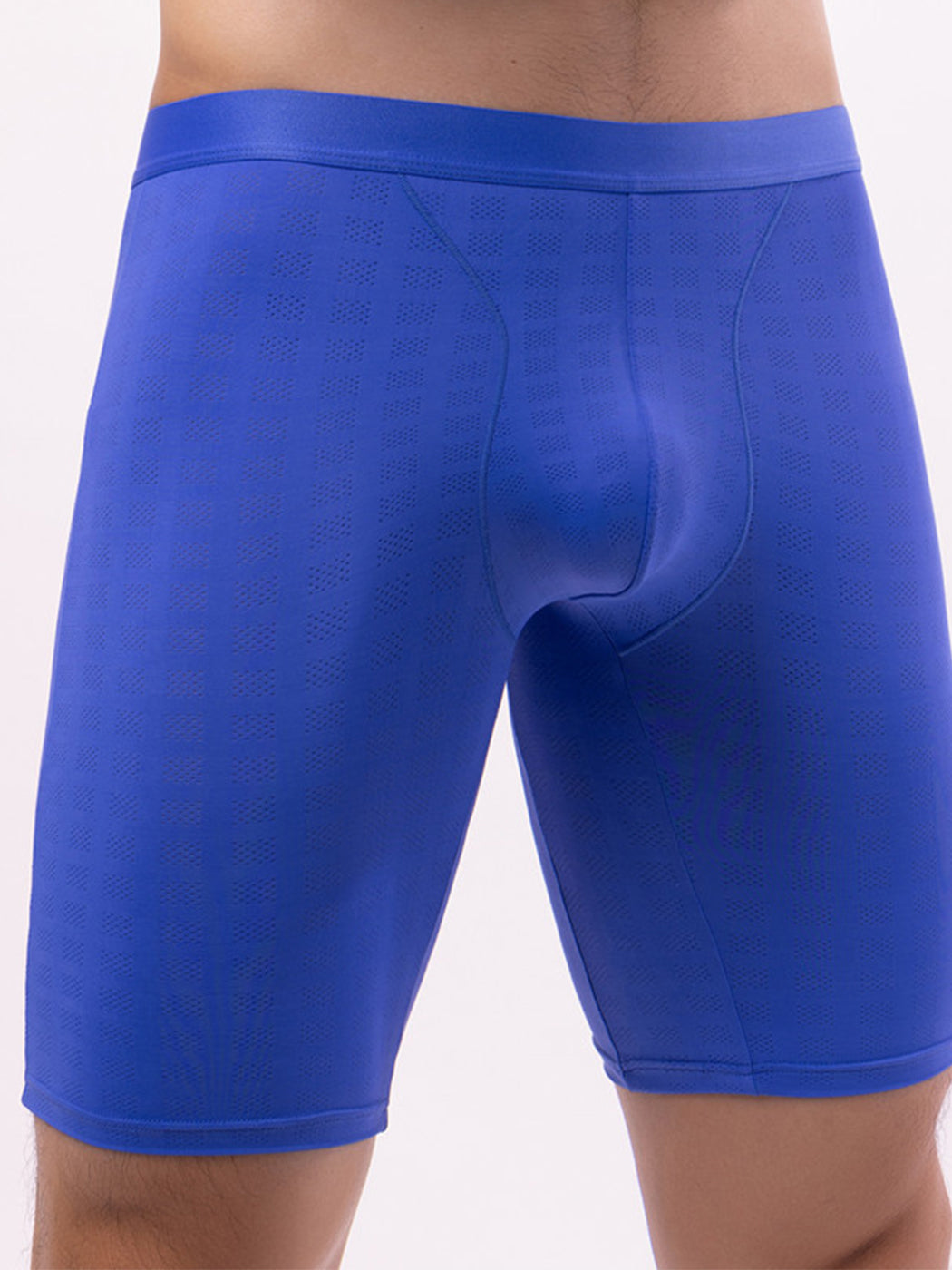 2 Pack Men's Front Pouch Mesh Boxer Briefs | dmunderwear detail image 11