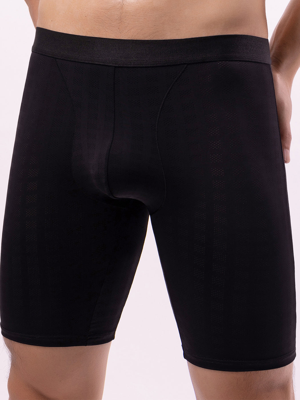 2 Pack Men's Front Pouch Mesh Boxer Briefs | dmunderwear detail image 12