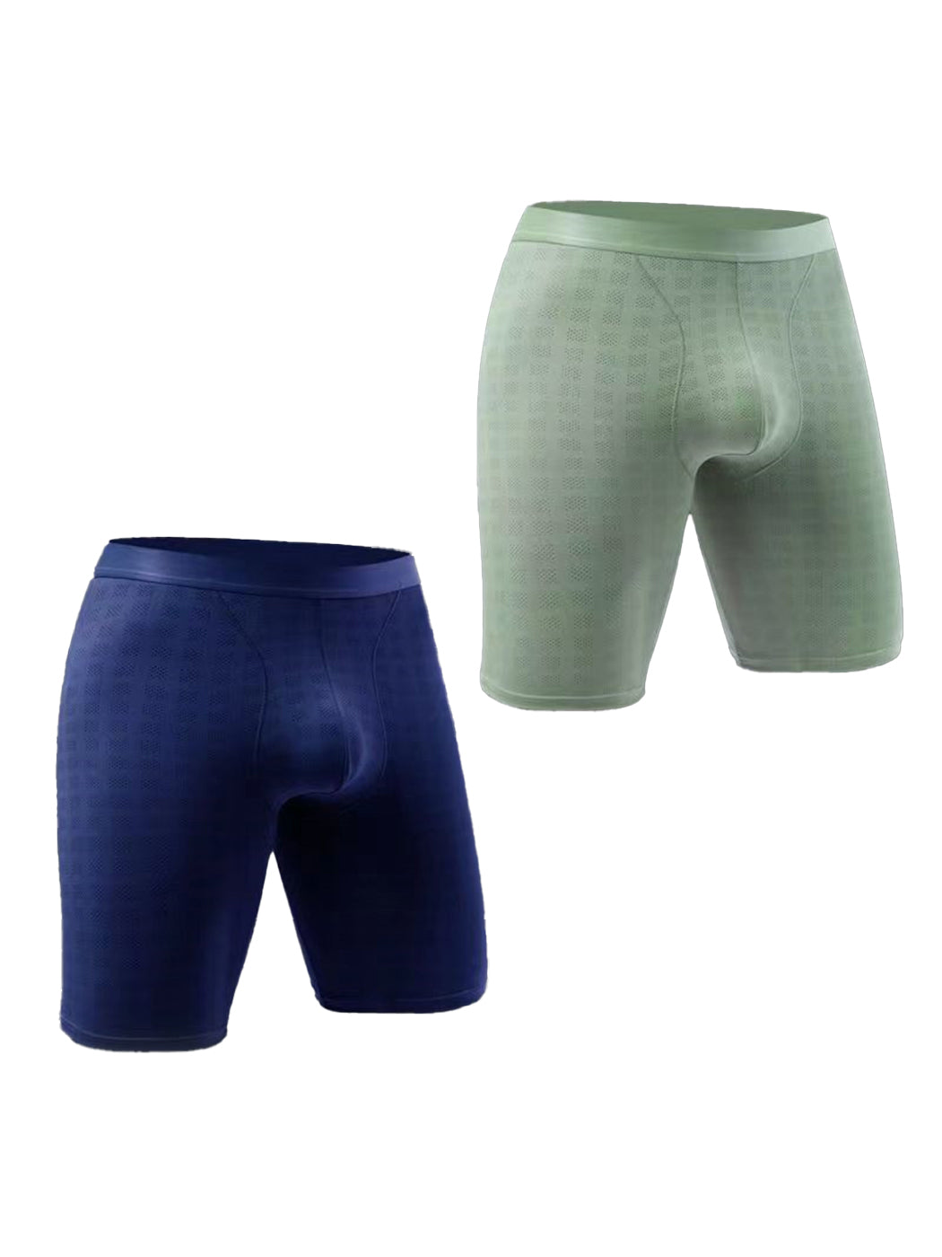 2 Pack Men's Front Pouch Mesh Boxer Briefs | dmunderwear detail image 18