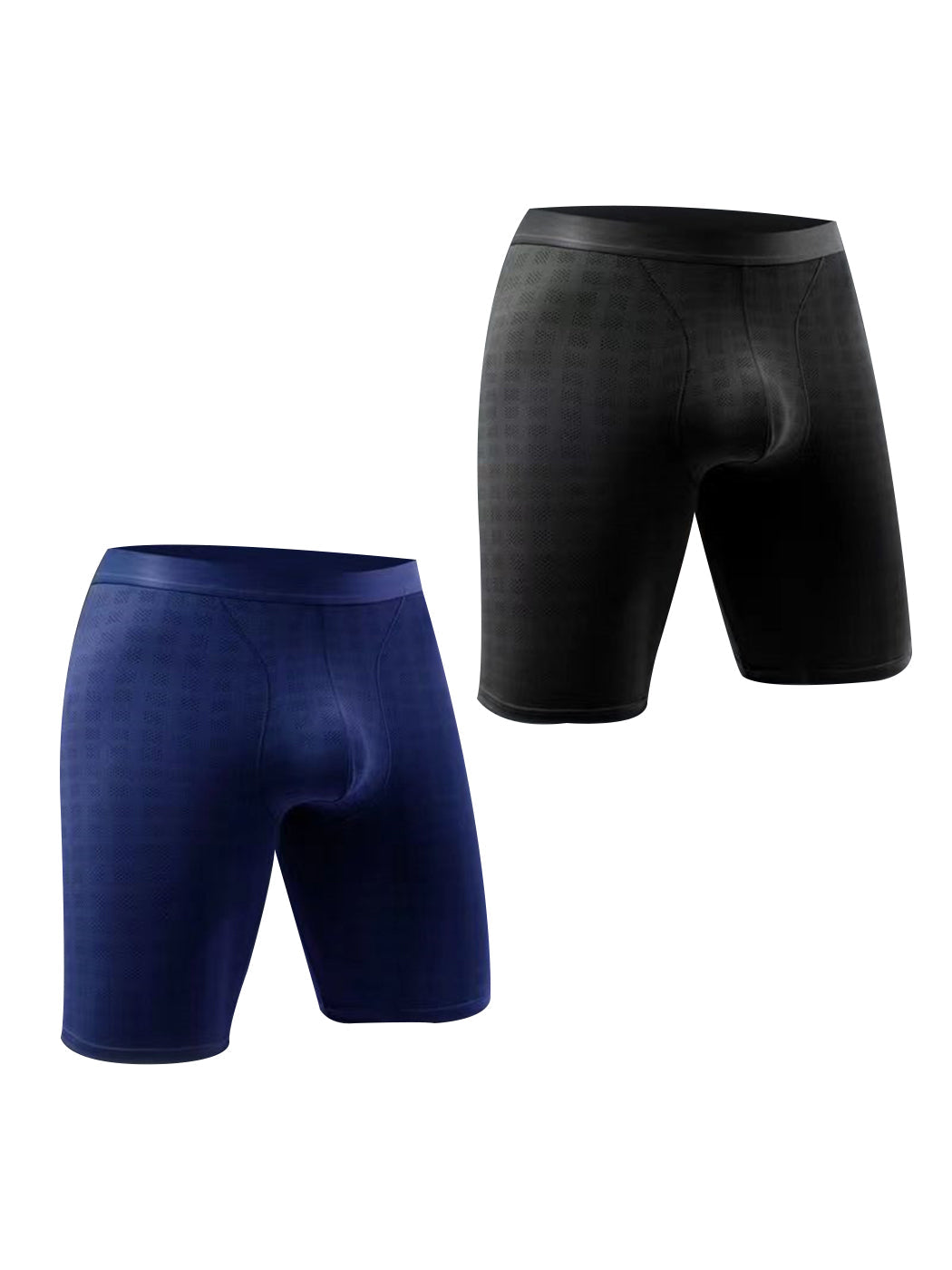2 Pack Men's Front Pouch Mesh Boxer Briefs | dmunderwear detail image 2