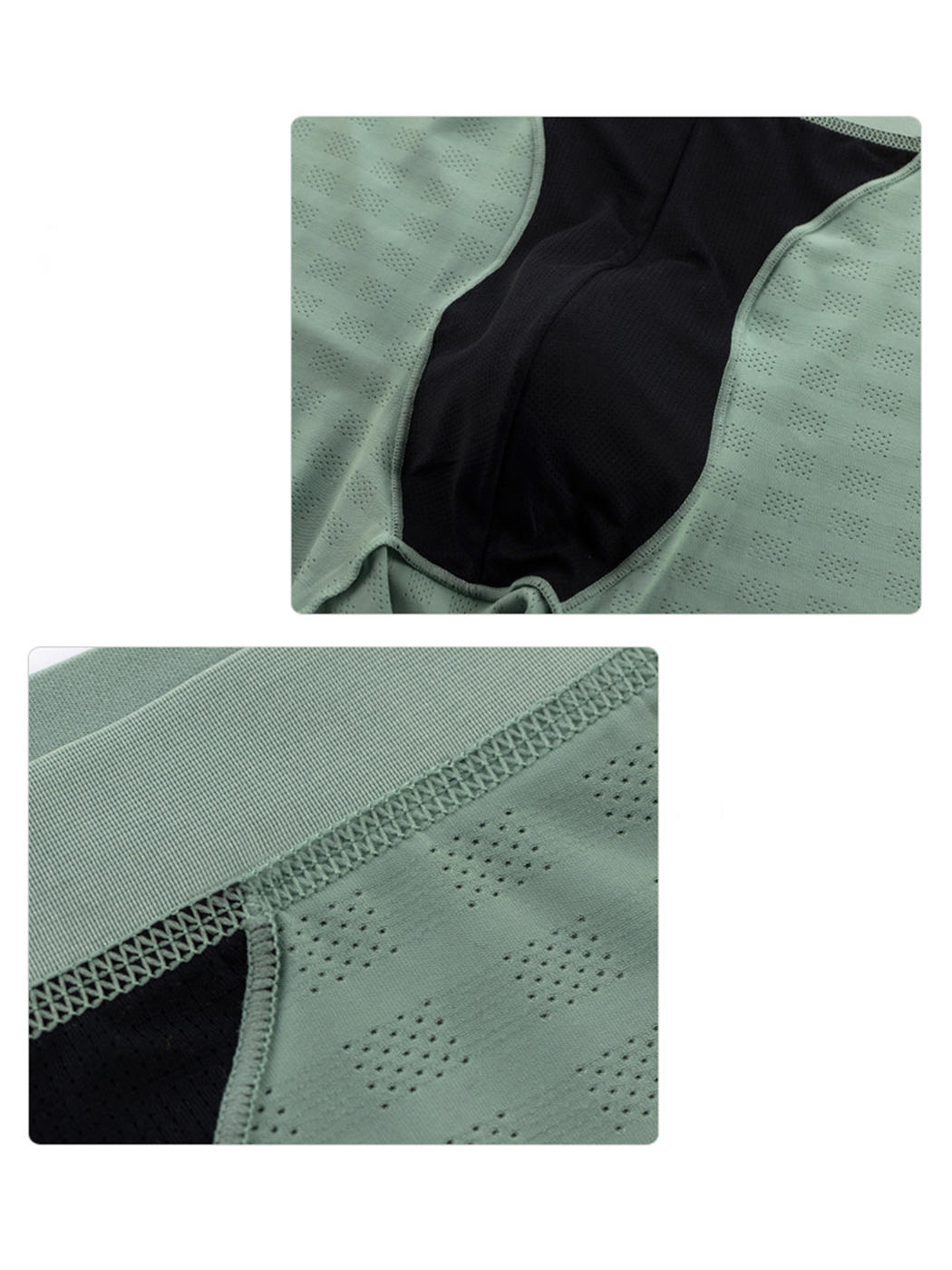 2 Pack Men's Front Pouch Mesh Boxer Briefs | dmunderwear detail image 5