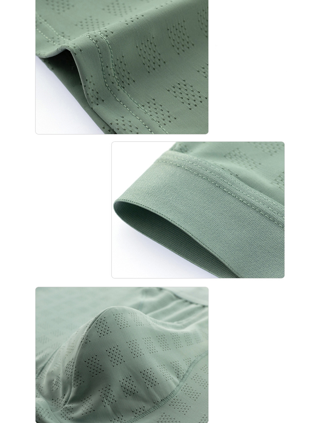 2 Pack Men's Front Pouch Mesh Boxer Briefs | dmunderwear detail image 6