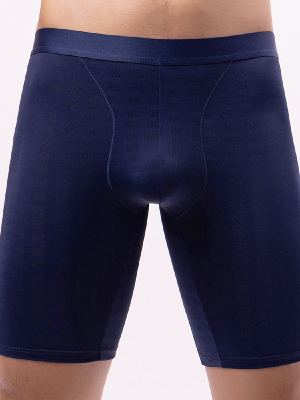2 Pack Men's Front Pouch Mesh Boxer Briefs | dmunderwear detail image 9