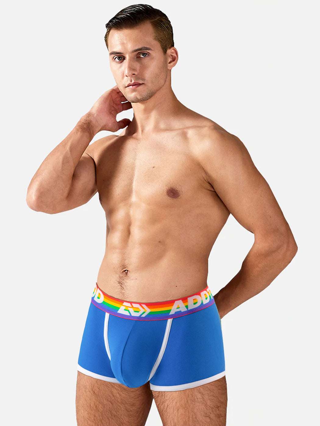 2 Pack Men's Large Pouch Rainbow Trunks | dmunderwear