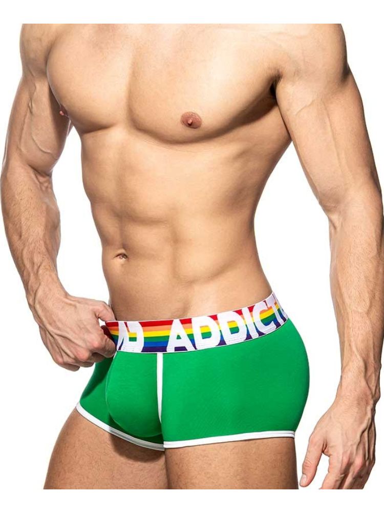 2 Pack Men's Large Pouch Rainbow Trunks | dmunderwear detail image 10