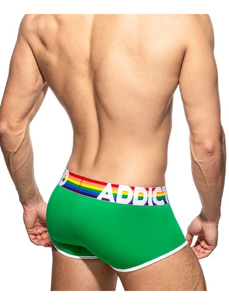 2 Pack Men's Large Pouch Rainbow Trunks | dmunderwear detail image 11