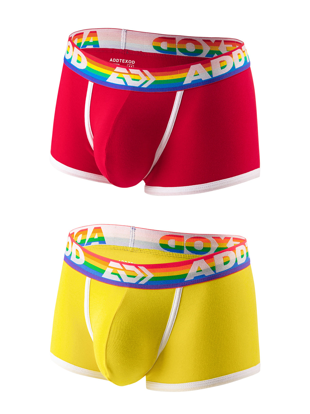 2 Pack Men's Large Pouch Rainbow Trunks | dmunderwear detail image 14