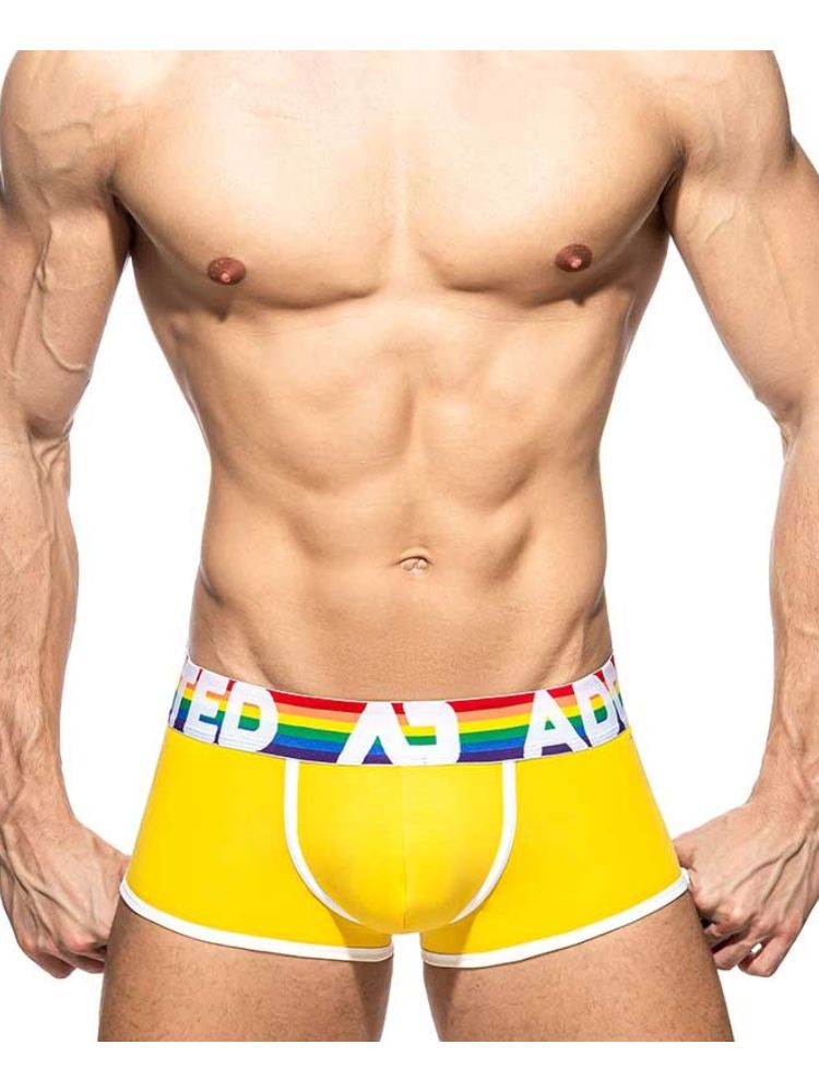 2 Pack Men's Large Pouch Rainbow Trunks | dmunderwear detail image 16