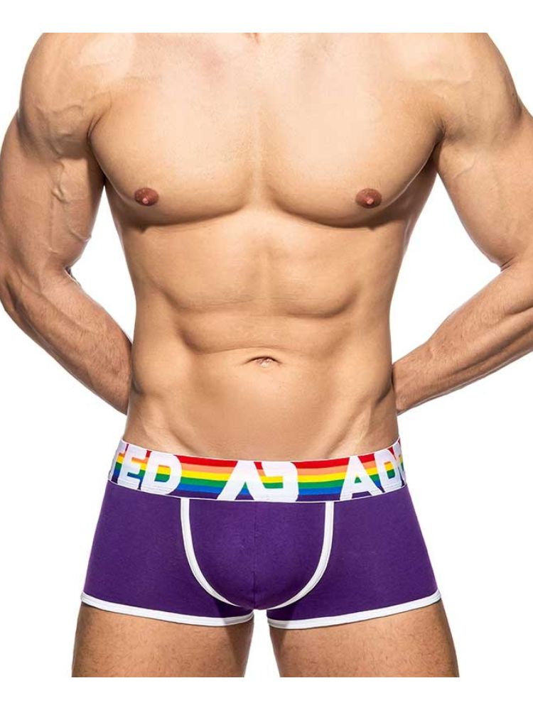 2 Pack Men's Large Pouch Rainbow Trunks | dmunderwear detail image 19
