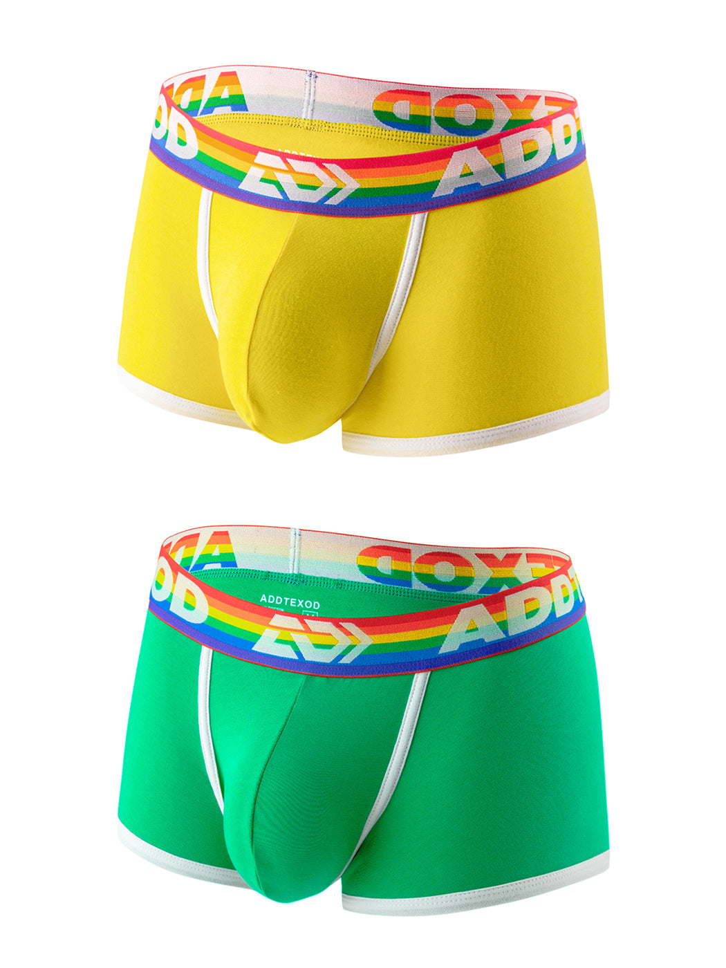 2 Pack Men's Large Pouch Rainbow Trunks | dmunderwear detail image 20
