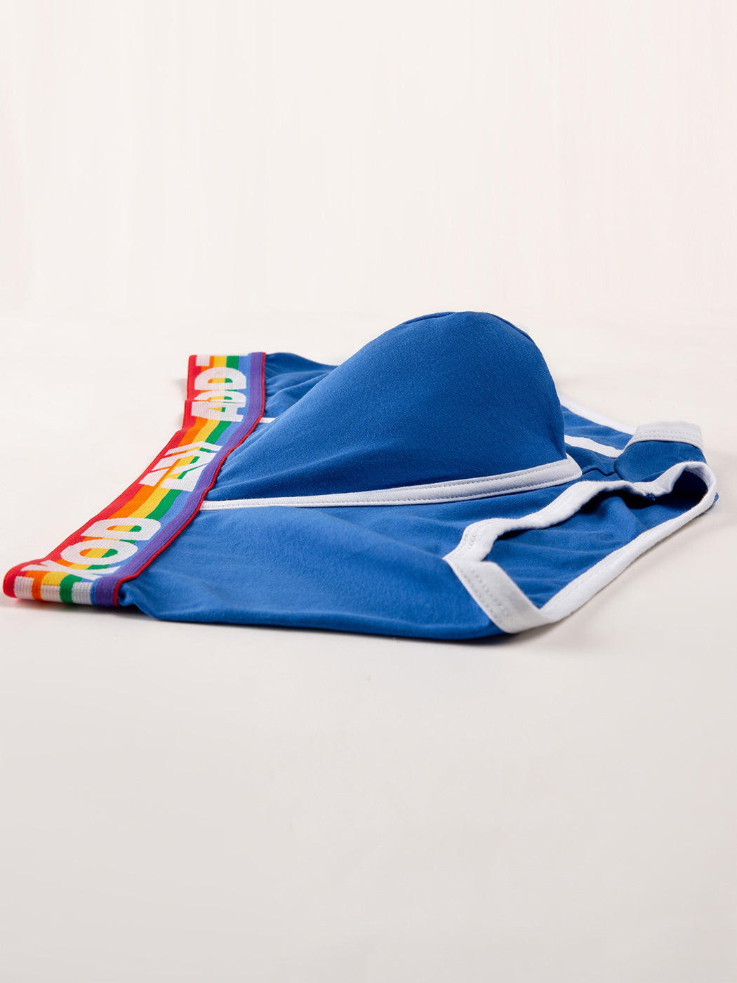 2 Pack Men's Large Pouch Rainbow Trunks | dmunderwear detail image 3
