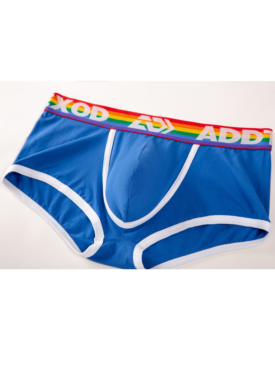2 Pack Men's Large Pouch Rainbow Trunks | dmunderwear detail image 4
