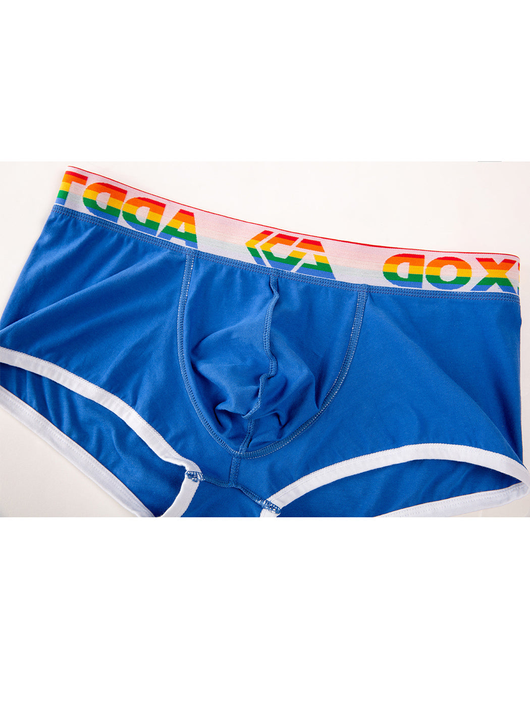2 Pack Men's Large Pouch Rainbow Trunks | dmunderwear detail image 5