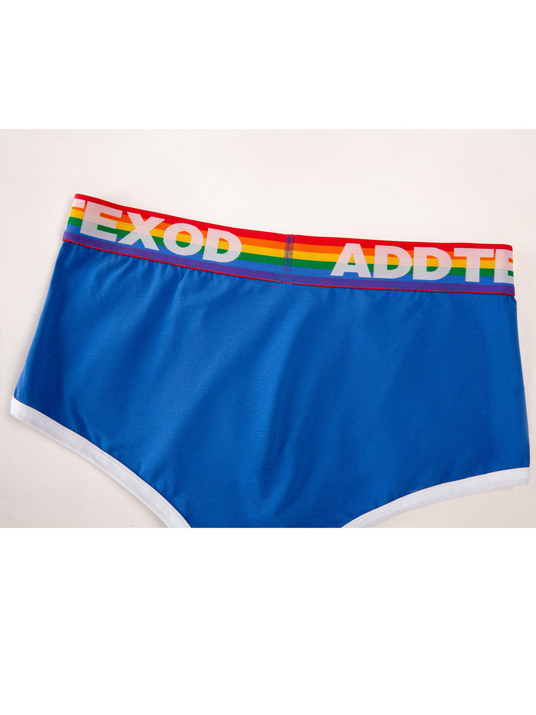 2 Pack Men's Large Pouch Rainbow Trunks | dmunderwear detail image 6
