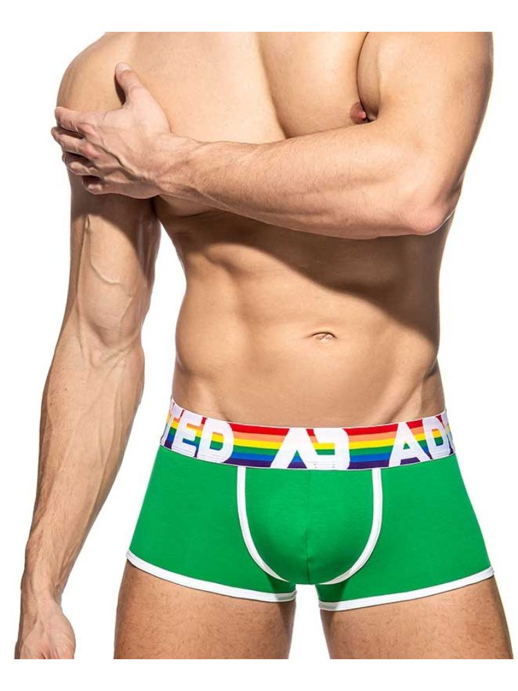 2 Pack Men's Large Pouch Rainbow Trunks | dmunderwear detail image 9