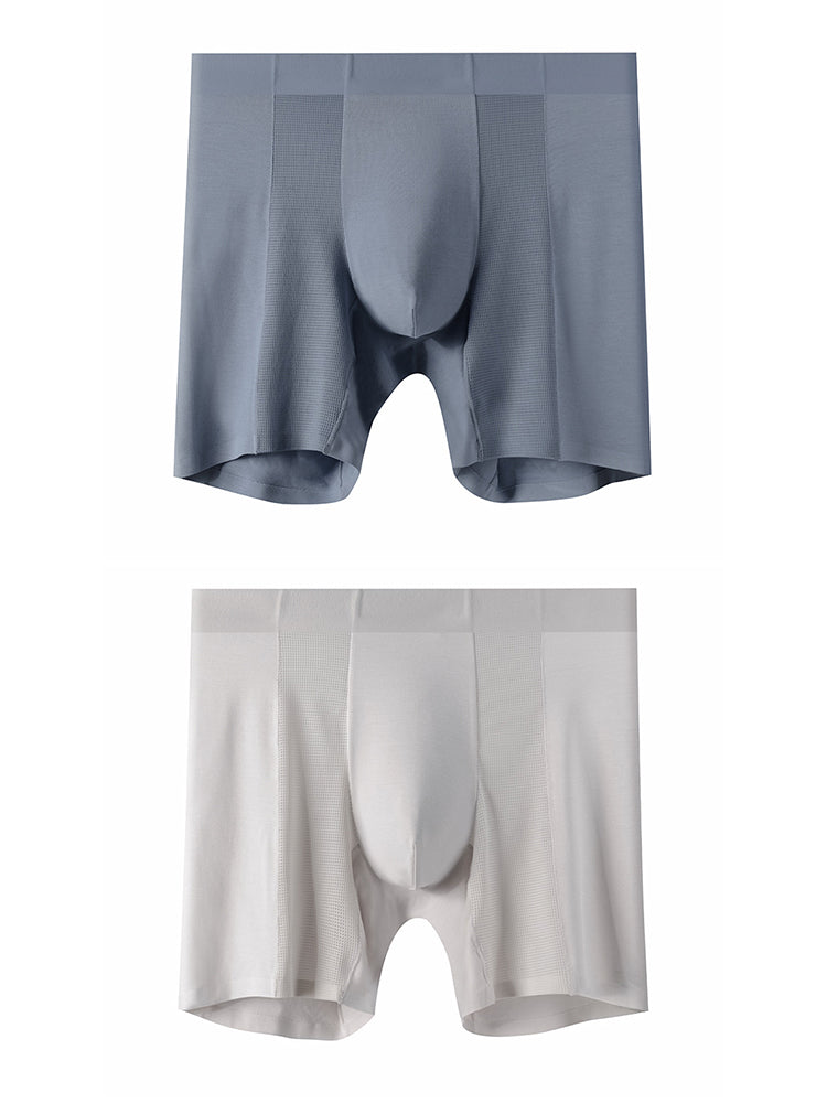 2 Pack Men's Long Athletic Boxer Briefs | dmunderwear detail image 16