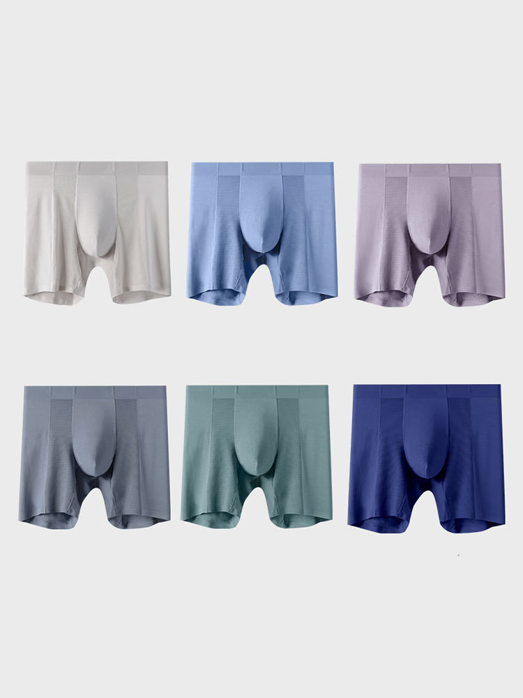 2 Pack Men's Long Athletic Boxer Briefs | dmunderwear detail image 19