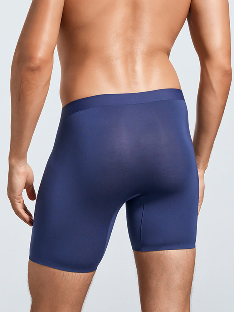 2 Pack Men's Long Athletic Boxer Briefs | dmunderwear detail image 6