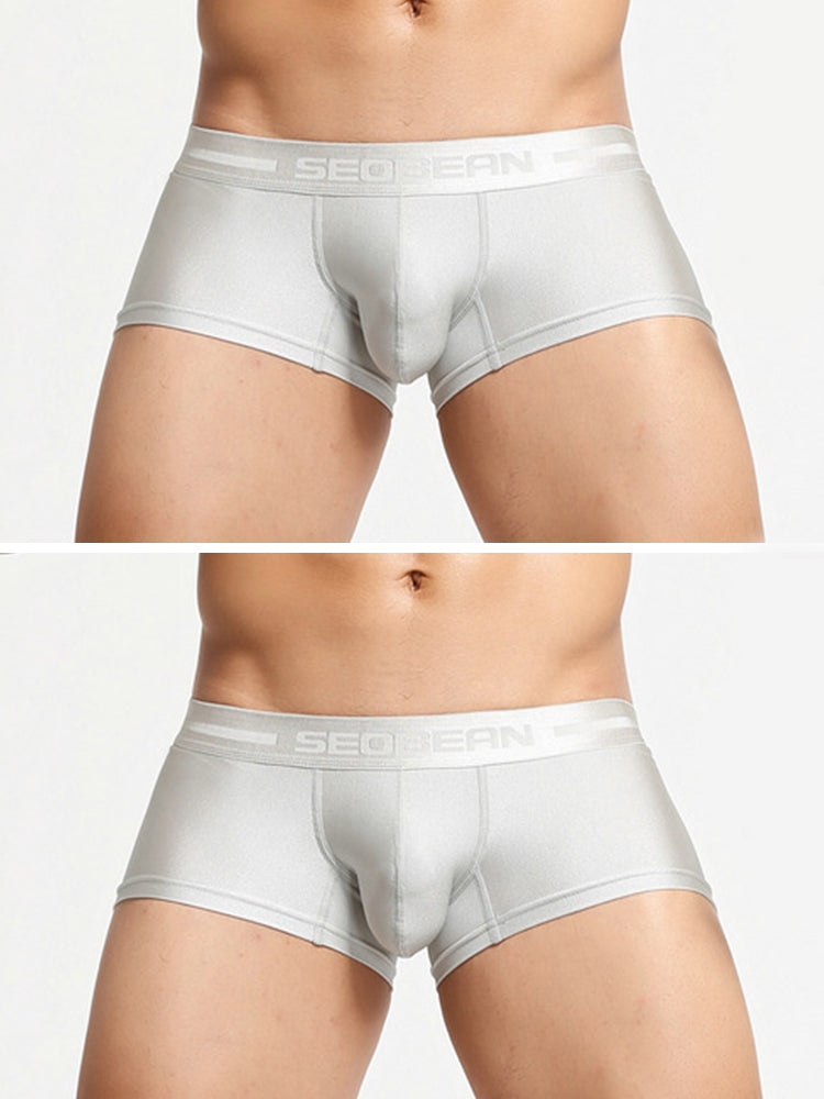 2 Pack Men's Lustrous Metallic Trunks | dmunderwear detail image 11