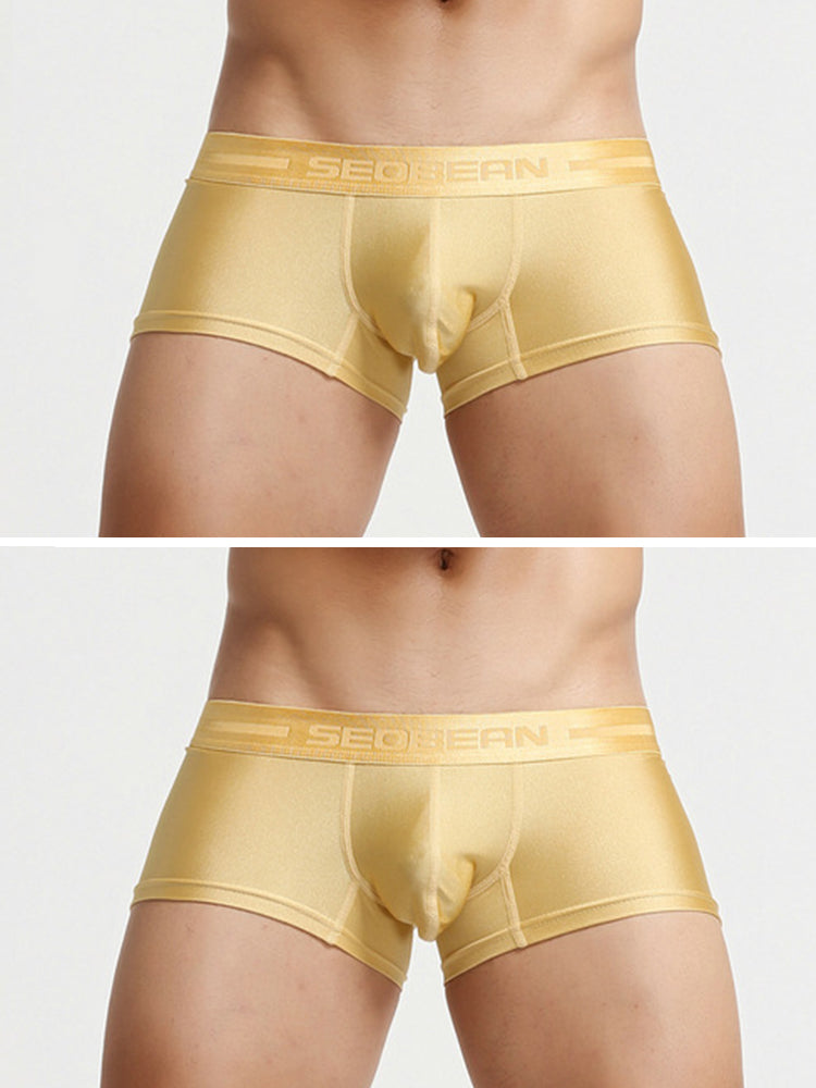 2 Pack Men's Lustrous Metallic Trunks | dmunderwear detail image 8