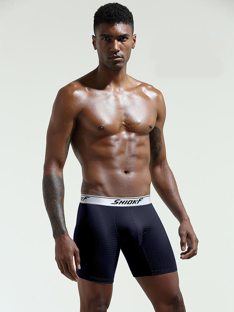2 Pack Men's Mesh Separate Pouch Boxers Briefs | dmunderwear detail image 12