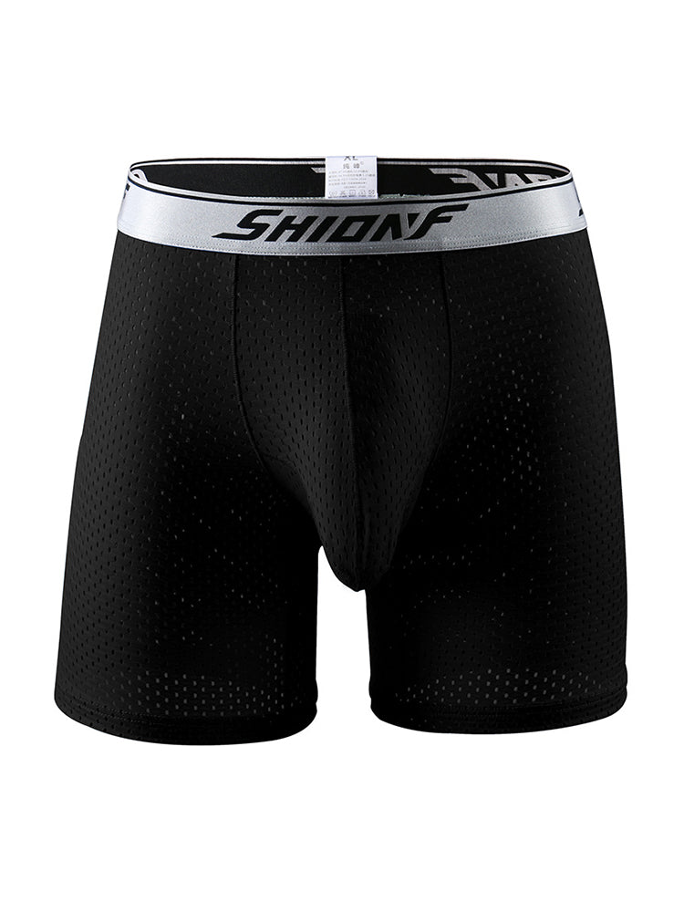 2 Pack Men's Mesh Separate Pouch Boxers Briefs | dmunderwear detail image 16
