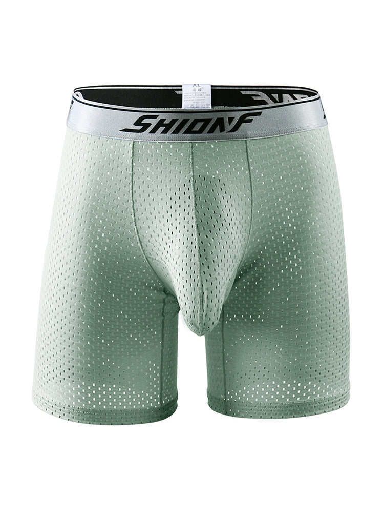 2 Pack Men's Mesh Separate Pouch Boxers Briefs | dmunderwear detail image 17