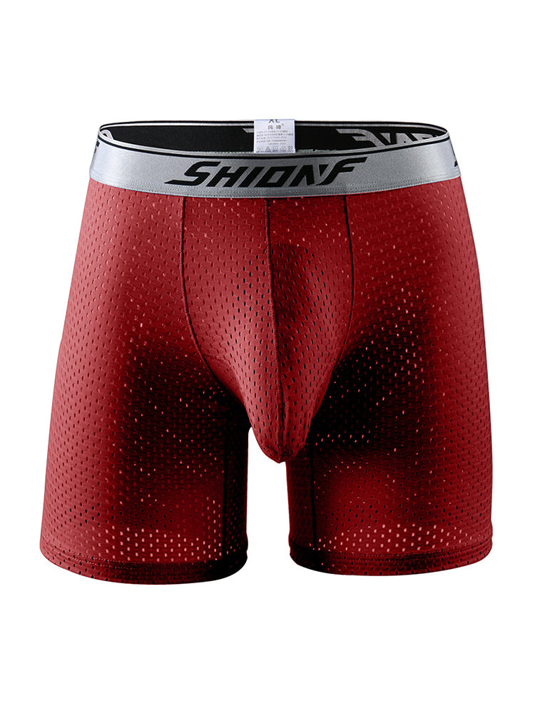 2 Pack Men's Mesh Separate Pouch Boxers Briefs | dmunderwear detail image 18